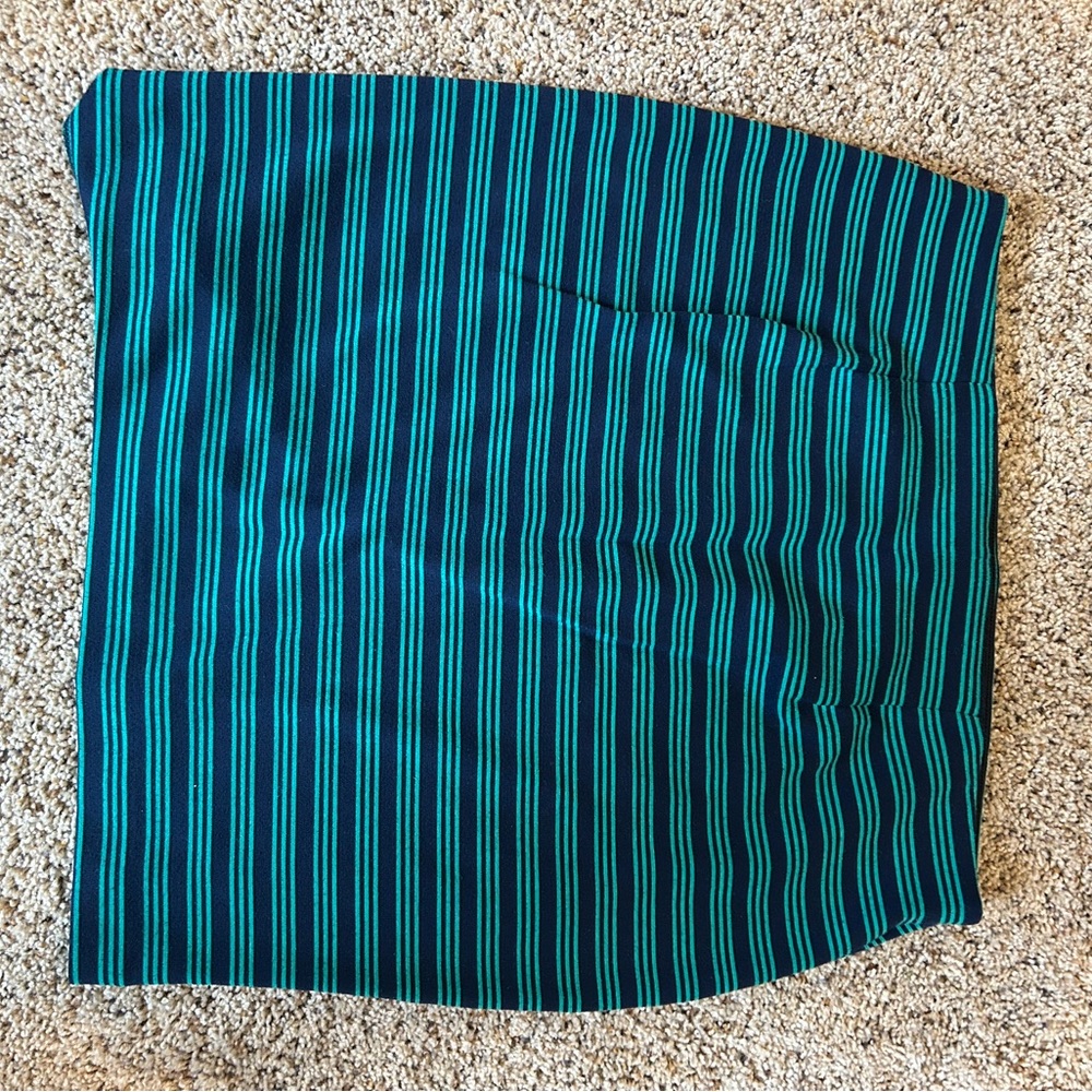 Striped Blue and Green Women's Gap Skirt